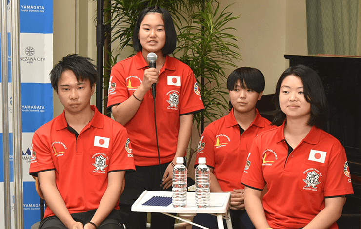 The Kitamurayama High School sailing team