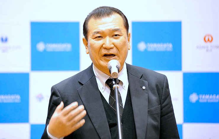 Asahi Town Mayor Hiroyuki Suzuki